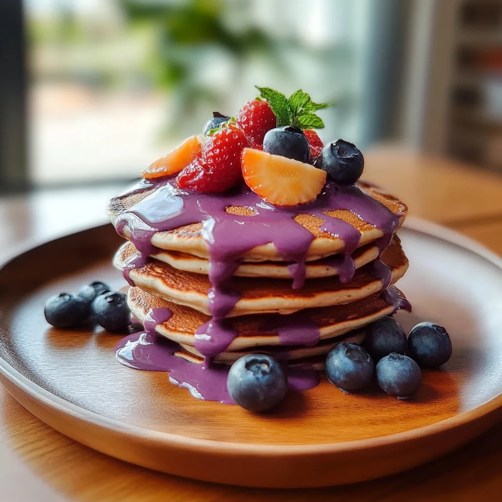 Taro-Flavored-Pancakes-at-Home