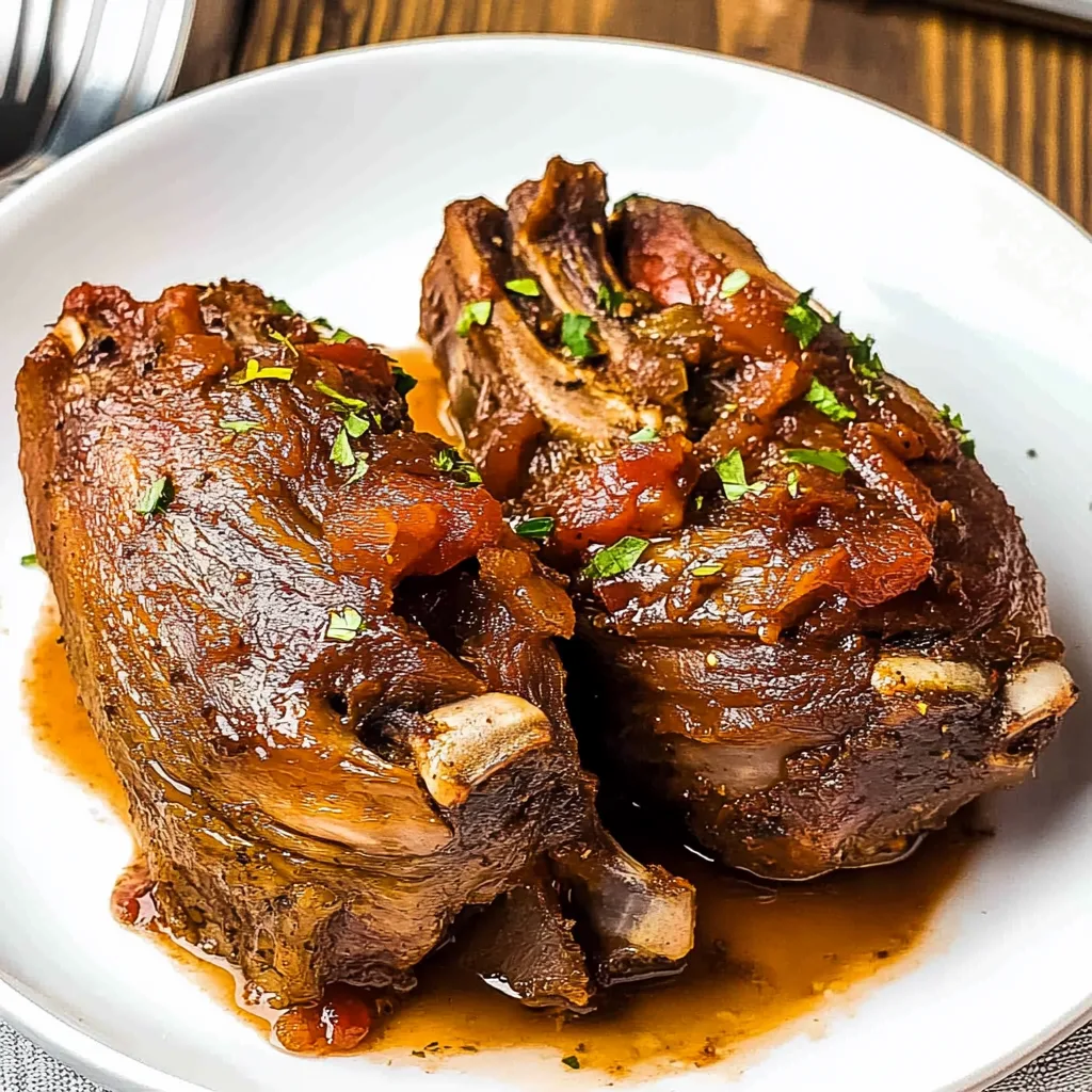 Slow-cooked turkey necks served in a bowl with savory vegetables and a rich, flavorful gravy.