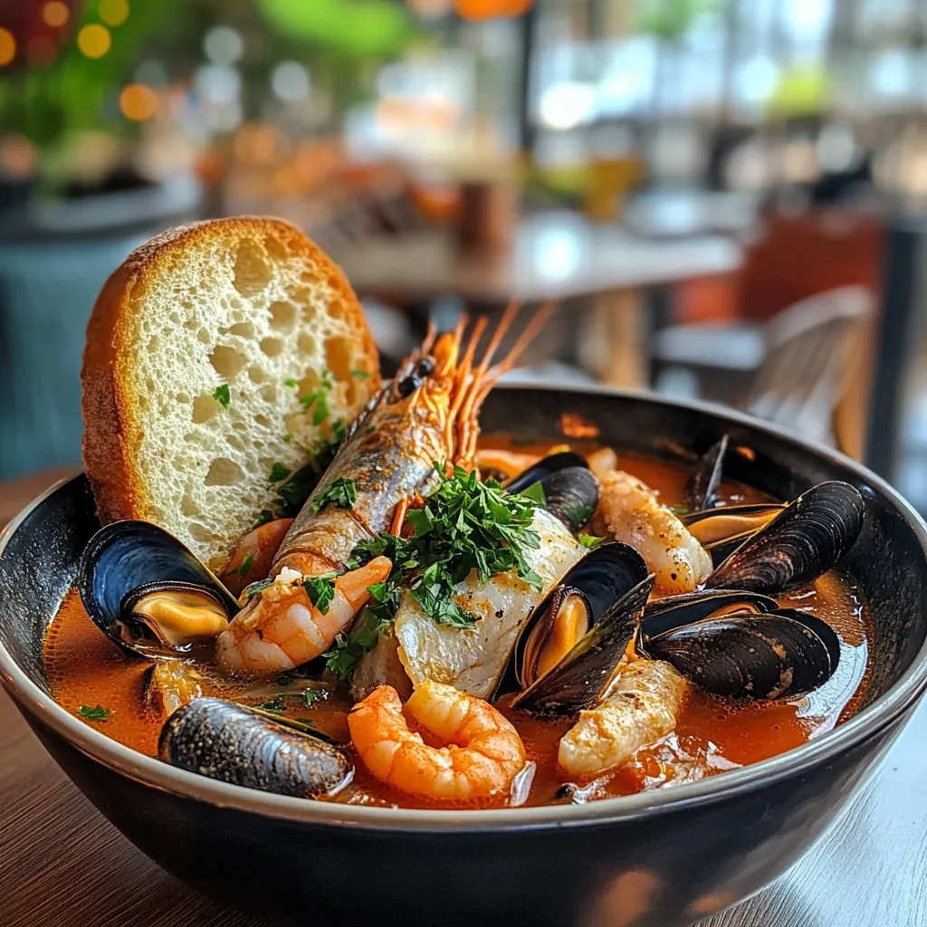 What Does Zuppa Mean in Italy? A Deep Dive Into Italian kitchen 3 A bowl of Zuppa di Pesce with fresh seafood and bread.