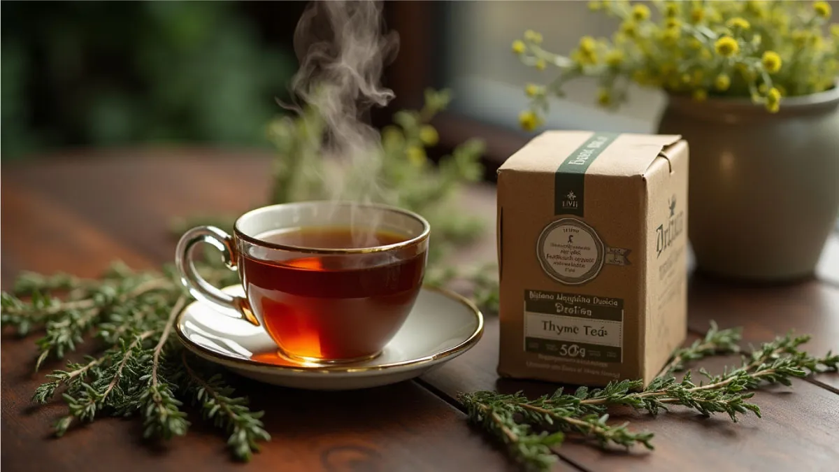 Thyme tea with Biljana Majčina Dušica packaging